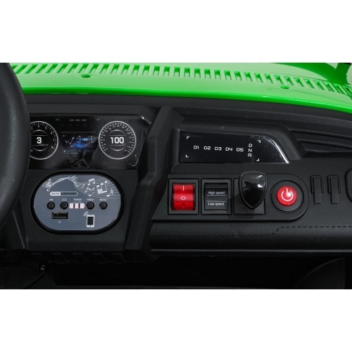 Pojazd elektryczny dla dzieci Buggy UTV Speed, zielony