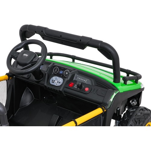 Pojazd elektryczny dla dzieci Buggy UTV Speed, zielony
