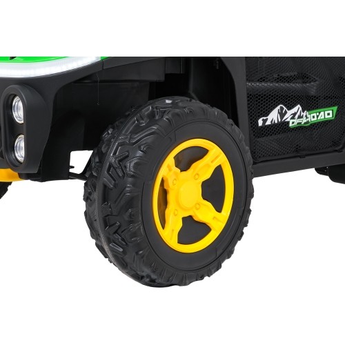 Pojazd elektryczny dla dzieci Buggy UTV Speed, zielony