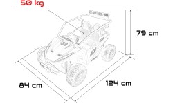 Pojazd elektryczny Buggy TURBO 23, niebieski