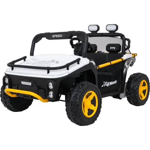 Pojazd elektryczny dla dzieci Buggy UTV Speed, biały