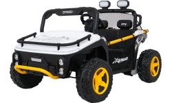 Pojazd elektryczny dla dzieci Buggy UTV Speed, biały