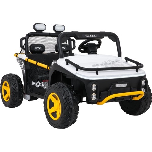 Pojazd elektryczny dla dzieci Buggy UTV Speed, biały