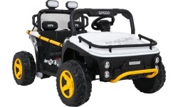 Pojazd elektryczny dla dzieci Buggy UTV Speed, biały