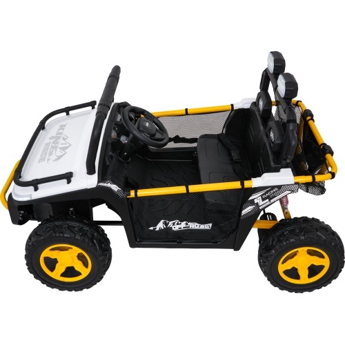 Pojazd elektryczny dla dzieci Buggy UTV Speed, biały