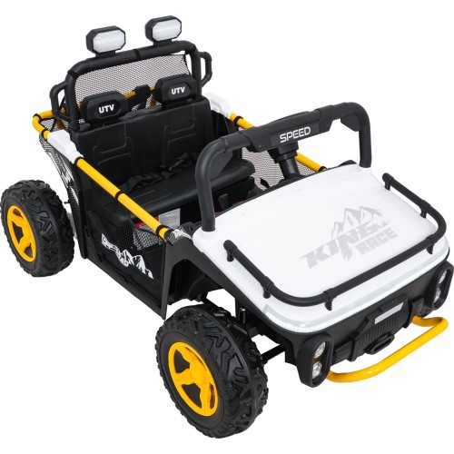 Pojazd elektryczny dla dzieci Buggy UTV Speed, biały