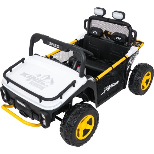 Pojazd elektryczny dla dzieci Buggy UTV Speed, biały