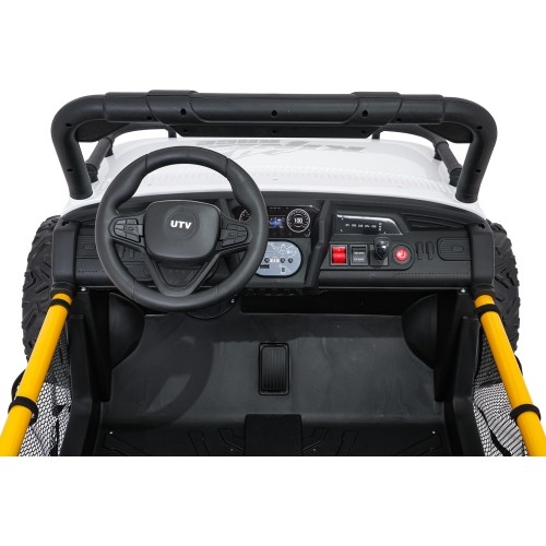 Pojazd elektryczny dla dzieci Buggy UTV Speed, biały