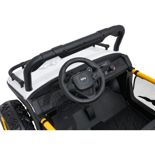Pojazd elektryczny dla dzieci Buggy UTV Speed, biały