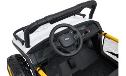Pojazd elektryczny dla dzieci Buggy UTV Speed, biały