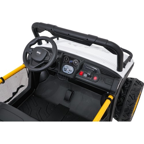 Pojazd elektryczny dla dzieci Buggy UTV Speed, biały