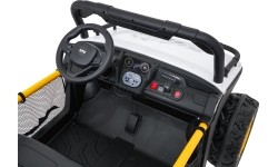 Pojazd elektryczny dla dzieci Buggy UTV Speed, biały