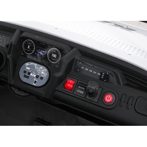Pojazd elektryczny dla dzieci Buggy UTV Speed, biały