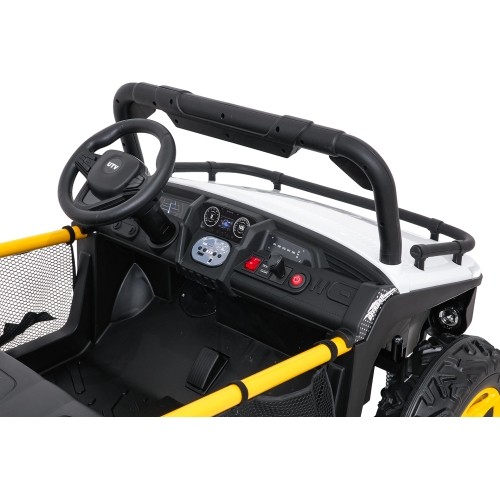Pojazd elektryczny dla dzieci Buggy UTV Speed, biały