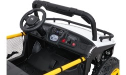 Pojazd elektryczny dla dzieci Buggy UTV Speed, biały