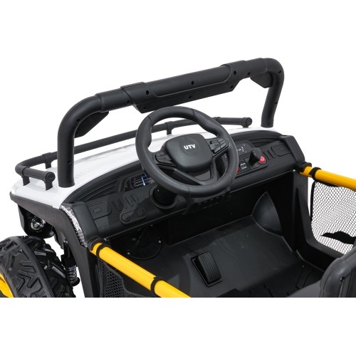 Pojazd elektryczny dla dzieci Buggy UTV Speed, biały