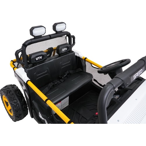 Pojazd elektryczny dla dzieci Buggy UTV Speed, biały