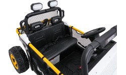 Pojazd elektryczny dla dzieci Buggy UTV Speed, biały