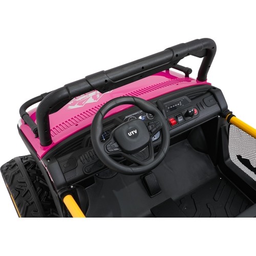 Pojazd elektryczny Buggy UTV SPEED, różowy