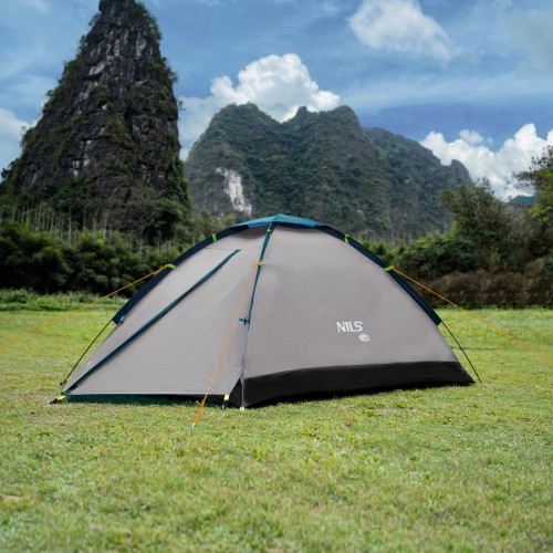 Namiot turystyczny Nils Camp Nightfall NC6033, szaro-niebieski