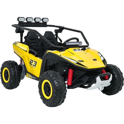 Pojazd elektryczny Buggy TURBO 23, żółty