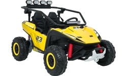 Pojazd elektryczny Buggy TURBO 23, żółty