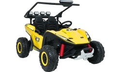 Pojazd elektryczny Buggy TURBO 23, żółty