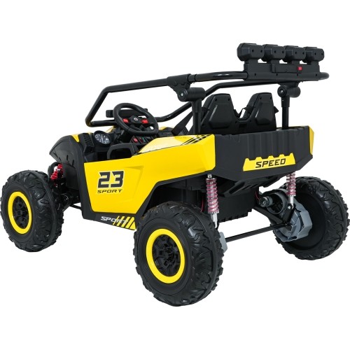 Pojazd elektryczny Buggy TURBO 23, żółty