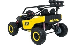 Pojazd elektryczny Buggy TURBO 23, żółty
