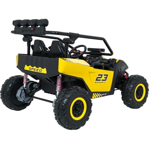 Pojazd elektryczny Buggy TURBO 23, żółty