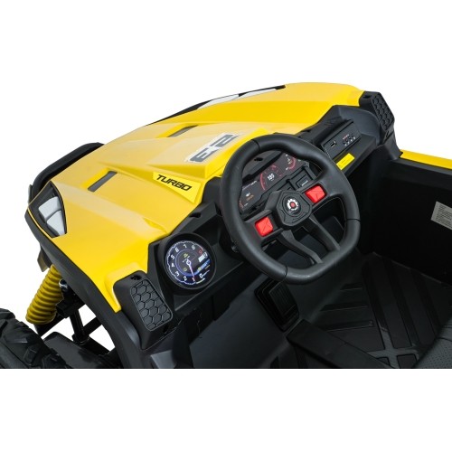 Pojazd elektryczny Buggy TURBO 23, żółty