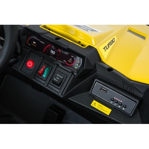 Pojazd elektryczny Buggy TURBO 23, żółty