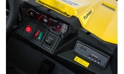 Pojazd elektryczny Buggy TURBO 23, żółty