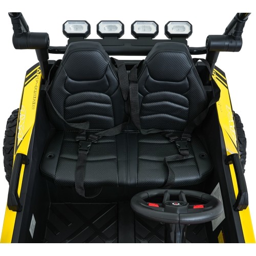 Pojazd elektryczny Buggy TURBO 23, żółty