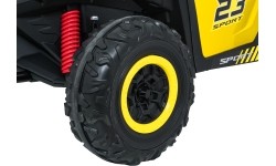 Pojazd elektryczny Buggy TURBO 23, żółty