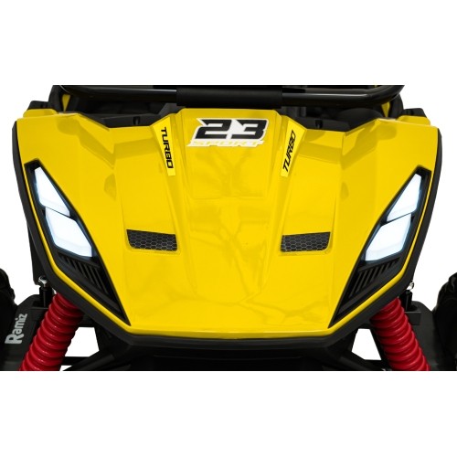 Pojazd elektryczny Buggy TURBO 23, żółty