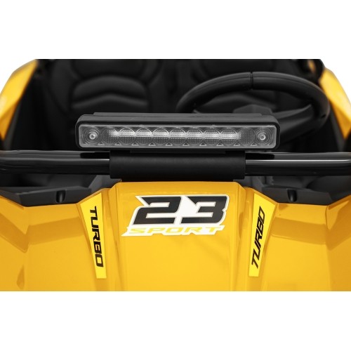 Pojazd elektryczny Buggy TURBO 23, żółty