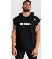 Venum Boxing VT bluza z kapturem bez rękawów, czarno-biała