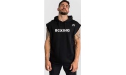 Venum Boxing VT bluza z kapturem bez rękawów, czarno-biała