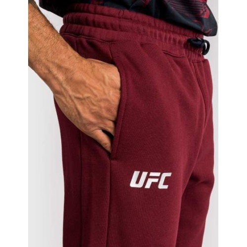 Męskie spodnie UFC Zenith by Venum, bordowe, Authentic Fight Week
