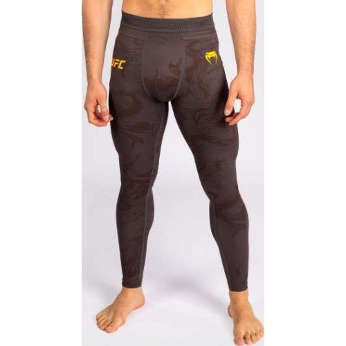 Męskie legginsy sportowe UFC Fusion by Venum Fight Week, brązowe