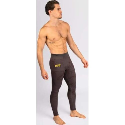 Męskie legginsy sportowe UFC Fusion by Venum Fight Week, brązowe
