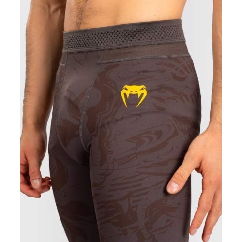 Męskie legginsy sportowe UFC Fusion by Venum Fight Week, brązowe