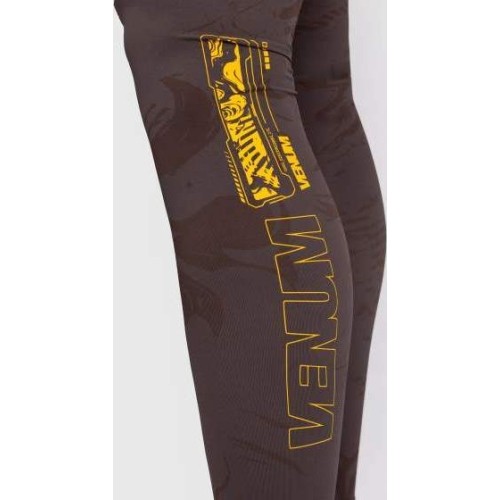 Męskie legginsy sportowe UFC Fusion by Venum Fight Week, brązowe