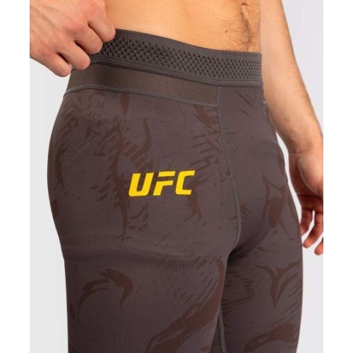 Męskie legginsy sportowe UFC Fusion by Venum Fight Week, brązowe