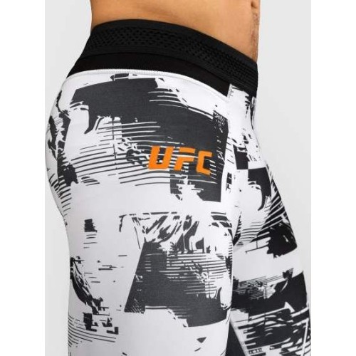 Męskie legginsy kompresyjne UFC Zenith by Venum White Authentic Fight Week Performance