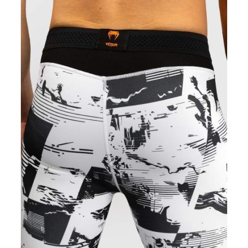 Męskie legginsy kompresyjne UFC Zenith by Venum White Authentic Fight Week Performance