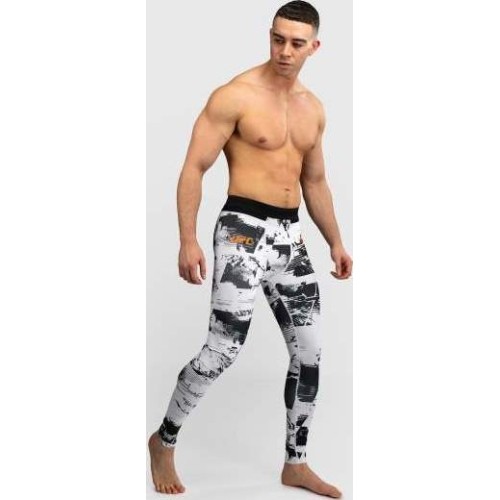 Męskie legginsy kompresyjne UFC Zenith by Venum White Authentic Fight Week Performance