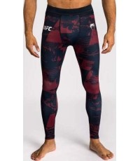 Męskie legginsy UFC Zenith by Venum Fight Week, bordowe