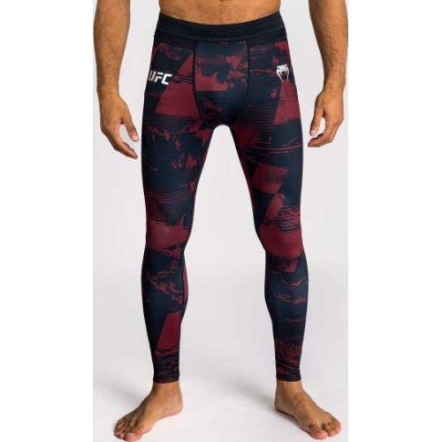 Męskie legginsy UFC Zenith by Venum Fight Week, bordowe